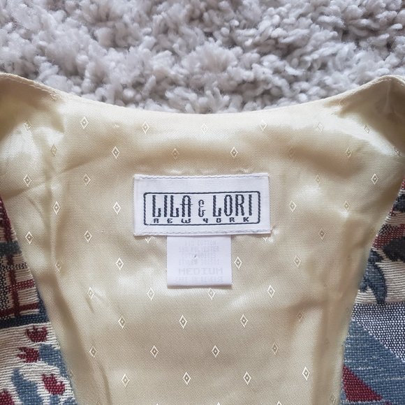 Vintage Tapestry Patchwork Vest - Picture 2 of 10